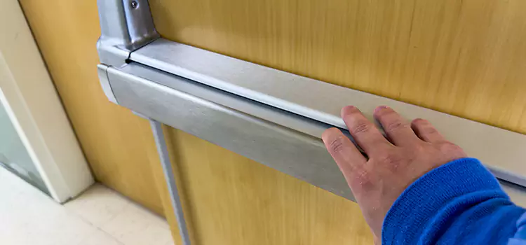Installing a Push Bar on a Door Meadowvale